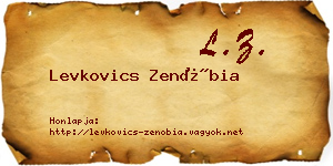 Levkovics Zenóbia névjegykártya
